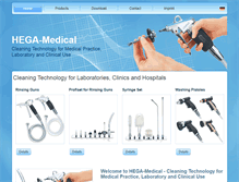 Tablet Screenshot of hega-medical.com